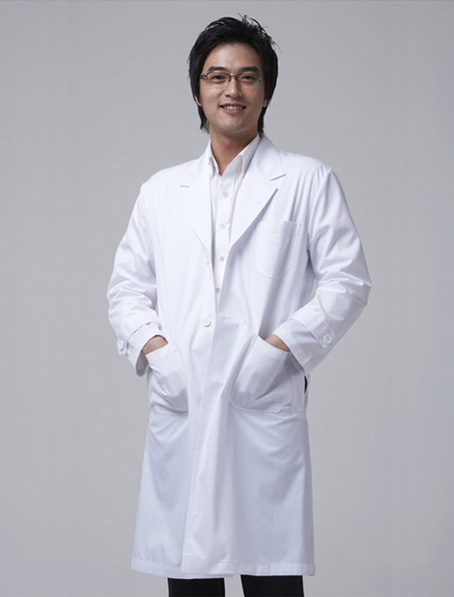 西安定做白色医生制服,长袖白大褂订做批发厂家