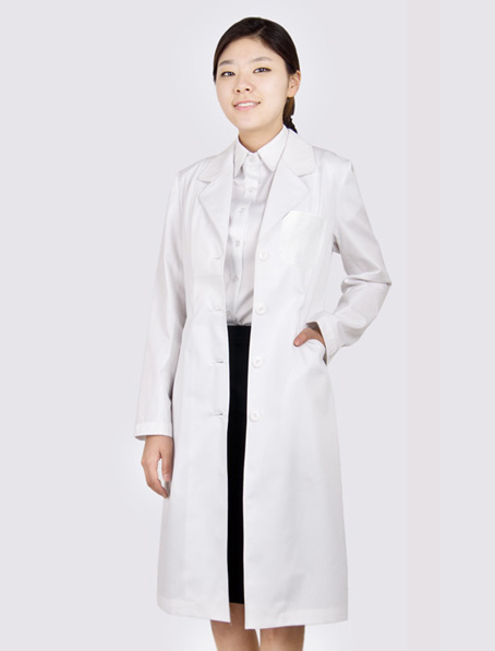 江苏定做漂白色医院医生制服,长袖医护工作服订做