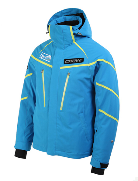 男款天蓝色分体滑雪服定做,现货单板滑雪服批发厂家