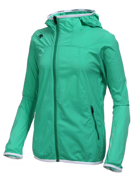 海南奥索卡女款绿色冲锋衣