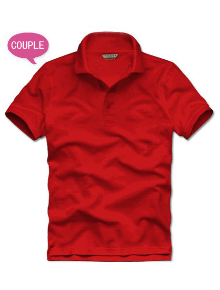 订制红色polo衫,polo衫面料批发